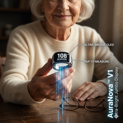 🎉 75% OFF Launch Event 🏆AuraNova™ G1 Non-Invasive Smart Ring