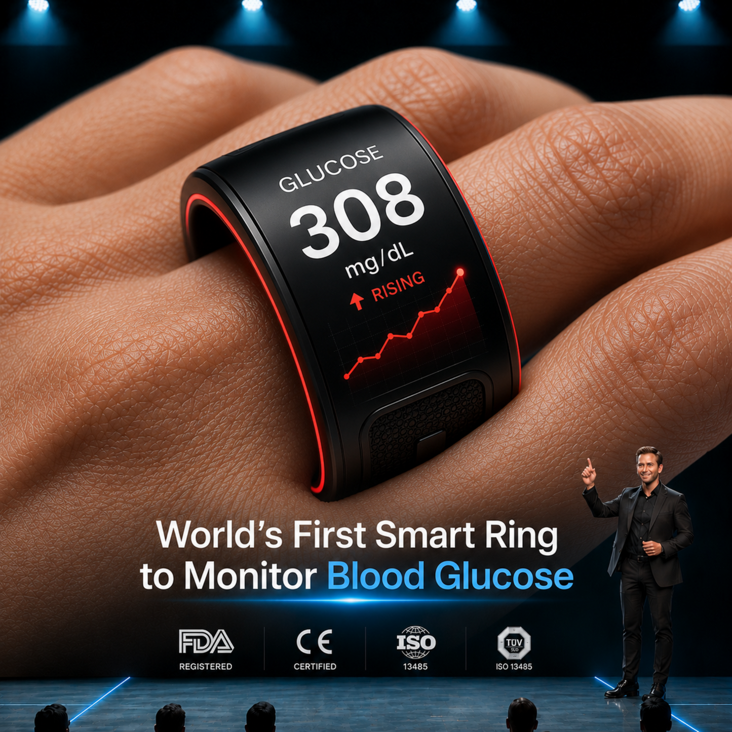 🎉 75% OFF Launch Event 🏆AuraNova™ G1 Non-Invasive Smart Ring
