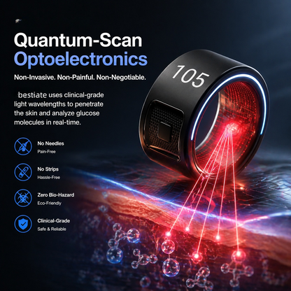 🎉 70% OFF Launch Offer🔥bestiate™ G1 Non-Invasive Smart Ring